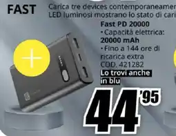 MediaWorld Cellularline Fast PD 20000 offerta