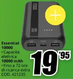 MediaWorld Cellularline Essential 10000 offerta