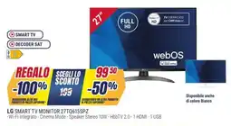 Trony LG SMART TV MONITOR 27TQ615SPZ offerta