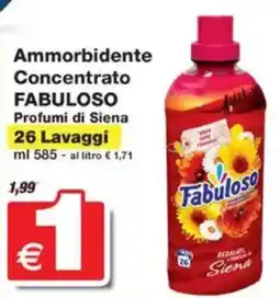 Prix Quality Ammorbidente concentrato FABULOSO Profumi di Siena 26 Lavaggi offerta
