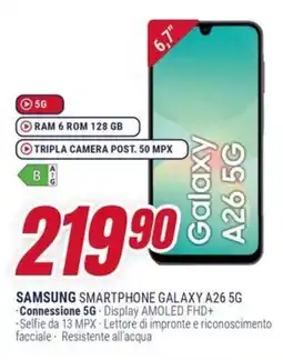 Trony SAMSUNG SMARTPHONE GALAXY A26 5G offerta