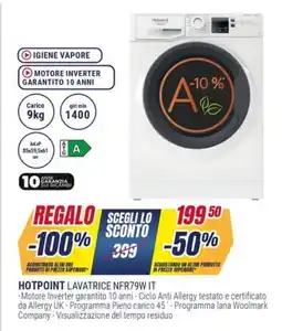 Trony HOTPOINT LAVATRICE NFR79W IT offerta