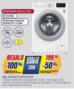 Trony LG LAVATRICE F2WV3S7S4E offerta