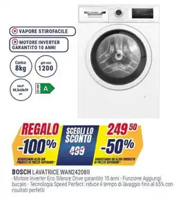 Trony BOSCH LAVATRICE WAN24208II offerta