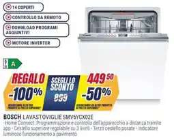 Trony BOSCH LAVASTOVIGLIE SMV6YCX02E offerta