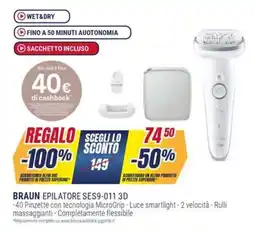 Trony BRAUN EPILATORE SES9-011 3D offerta