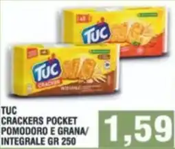Bitar Tuc crackers pocket pomodoro e grana/ integrale offerta