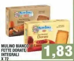 Bitar Mulino bianco fette dorate/ integrali x 72 offerta