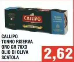 Bitar Callipo tonno riserva oro olio di oliva scatola offerta