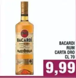 Bitar Bacardi rum carta oro offerta