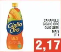 Bitar Carapelli giglio oro olio semi mais offerta