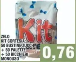 Bitar Liquido zelo ml 50 kit cortesia: 50 bustine zucch +50 palette +50 bicchieri monouso offerta