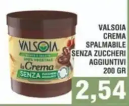 Bitar Valsoia crema spalmabile AGGIUNTIVI 200 GR heri aggiuntivi offerta