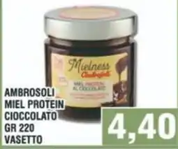 Bitar Ambrosoli miel protein cioccolato vasetto offerta