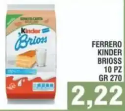 Bitar Ferrero kinder brioss 10 pz offerta