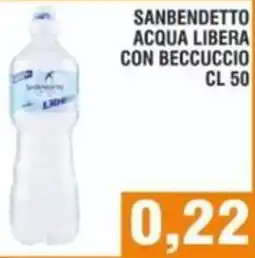 Bitar Sanbendetto acqua libera con beccuccio offerta