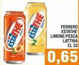 Bitar Ferrero estathe limone/pesca lattina offerta