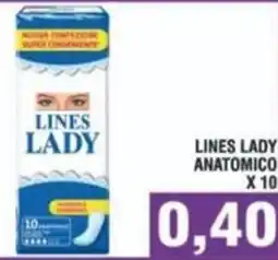 Bitar Lines lady anatomico x 10 offerta