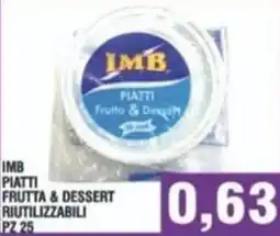 Bitar IMB piatti frutta & dessert riutilizzabili pz 25 offerta