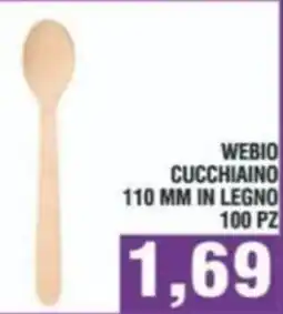 Bitar Webio cucchiaino 110 mm in legno offerta