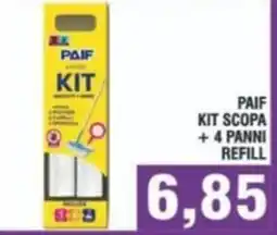 Bitar Paif kit scopa +4 panni refill offerta
