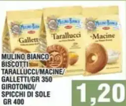 Bitar Mulino bianco biscottis tarallucci/macine/ galletti/girotondi spicchi di sole offerta
