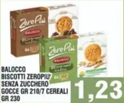 Bitar Balocco biscotti zeropiu senza zucchero gocce/7 cereali offerta
