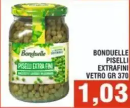 Bitar Bonduelle piselli extrafini vetro offerta