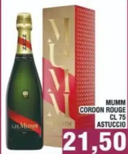Bitar Mumm cordon rouge astuccio offerta