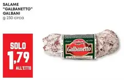 Panorama Salame "galbanetto" GALBANI offerta