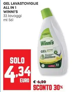 Panorama Gel lavastoviglie all in 1 WINNI'S offerta