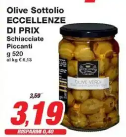 Prix Quality Olive Sottolio ECCELLENZE DI PRIX Schiacciate Piccanti offerta