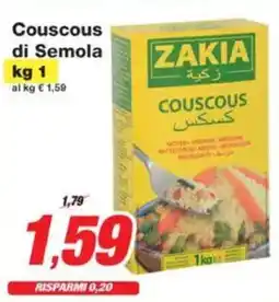 Prix Quality Couscous di Semola ZAKIA offerta
