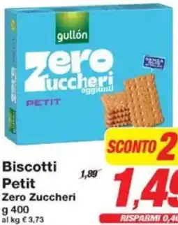 Prix Quality Biscotti Petit Zero Zuccheri offerta