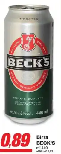 Prix Quality Birra BECK'S offerta