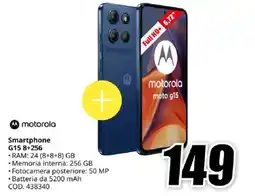 MediaWorld motorola Smartphone G15 8+256 offerta