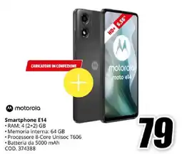 MediaWorld motorola Smartphone E14 offerta