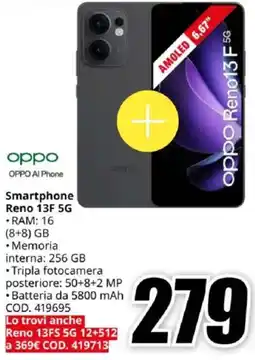 MediaWorld OPPO Smartphone Reno 13F 5G offerta