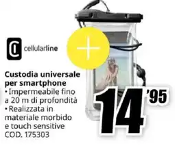 MediaWorld cellularline Custodia universale per smartphone offerta