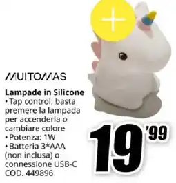 MediaWorld MUITOMAS Lampade in Silicone offerta