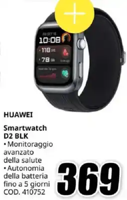 MediaWorld HUAWEI Smartwatch D2 BLK offerta