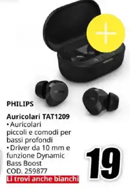 MediaWorld PHILIPS Auricolari TAT1209 offerta