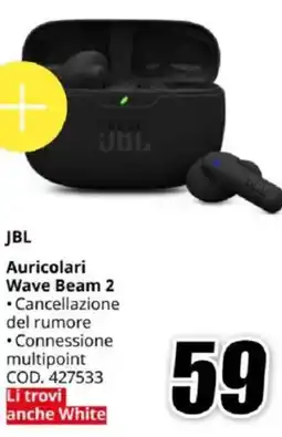 MediaWorld JBL Auricolari Wave Beam 2 offerta