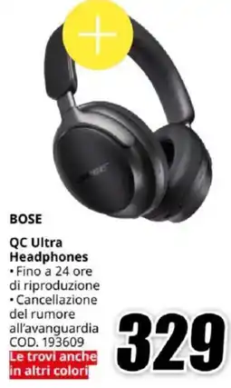 MediaWorld BOSE QC Ultra Headphones offerta