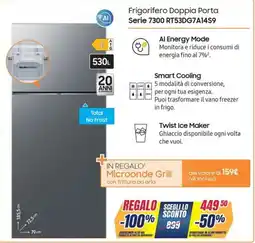 Trony SAMSUNG Frigorifero Doppia Porta Serie 7300 RT53DG7A14S9 offerta