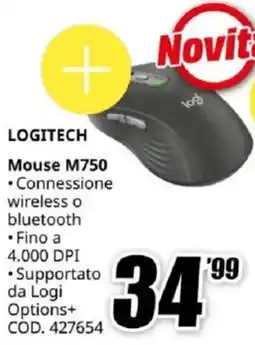 MediaWorld LOGITECH Mouse M750 offerta