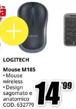 MediaWorld LOGITECH Mouse M185 offerta
