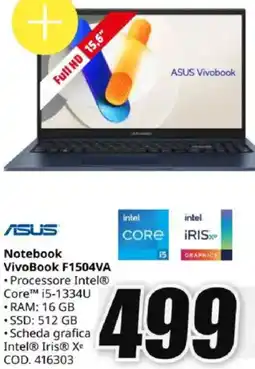 MediaWorld ASUS Notebook VivoBook F1504VA offerta