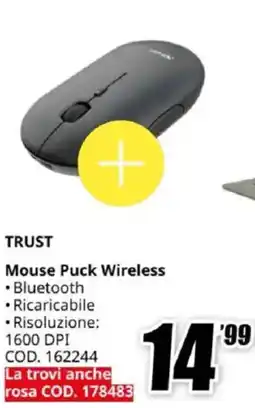 MediaWorld TRUST Mouse Puck Wireless offerta