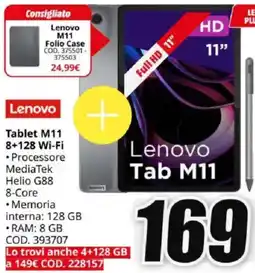 MediaWorld Lenovo Tablet M11 8+128 Wi-Fi offerta